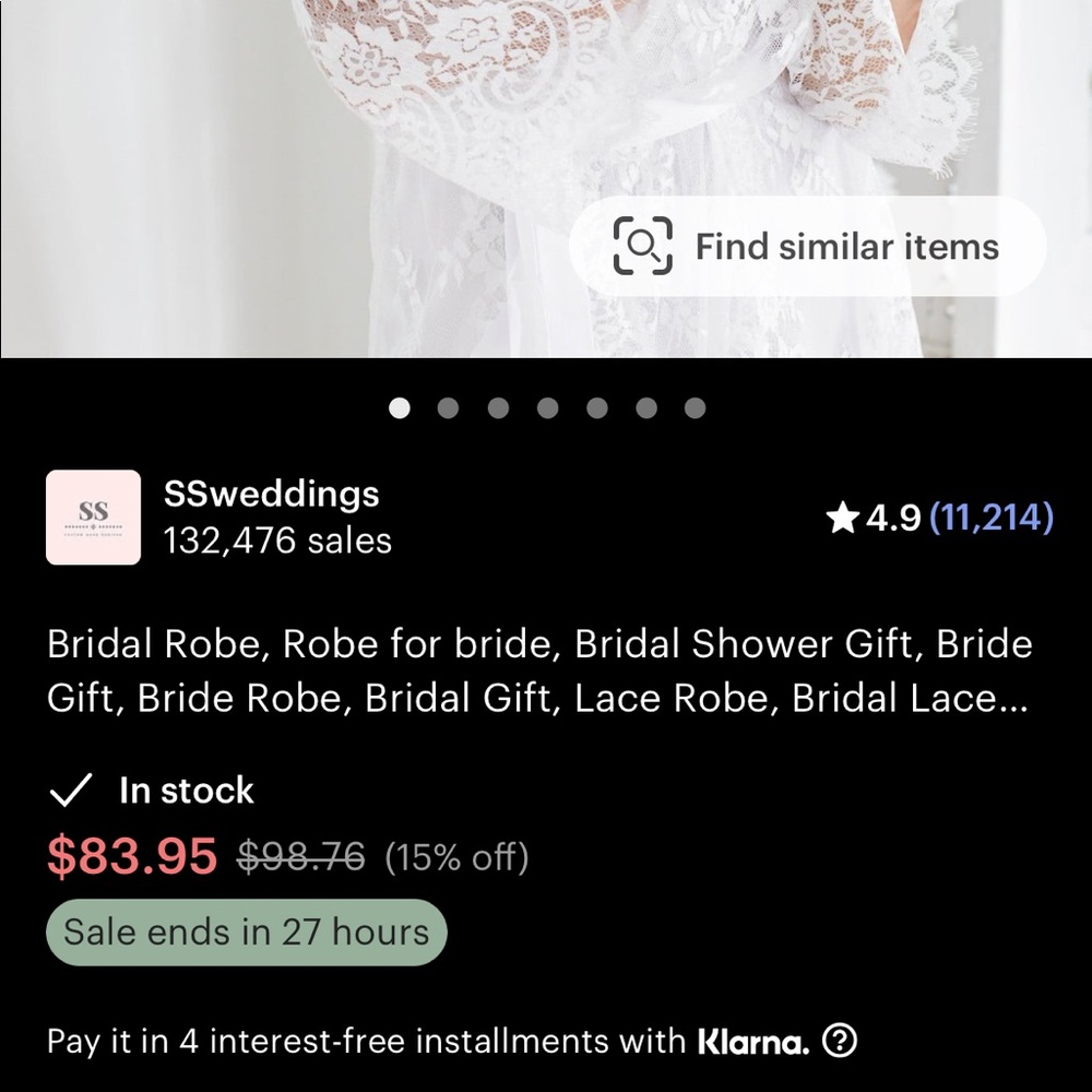 Lace Bridal Robe - Picture 4 of 4